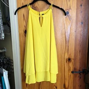 Yellow Flowy Yellow Tank